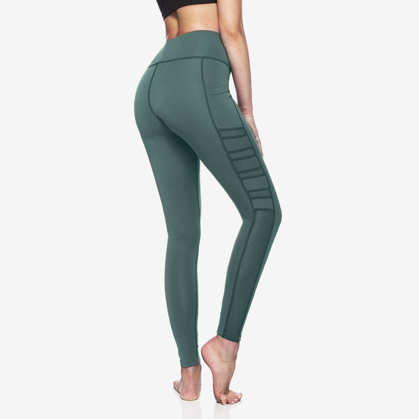 [Promotion] Women's Leggings Yoga Pants with Side Pockets High-Waist Tummy Control
