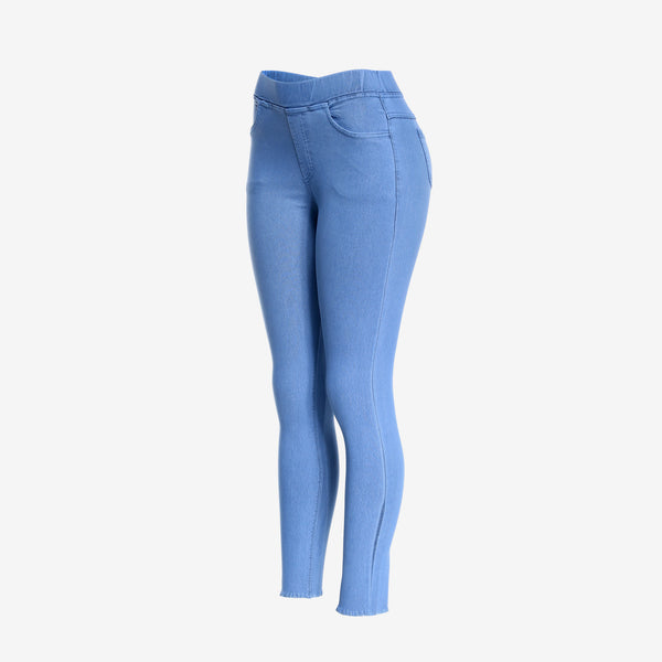 Women's Casual Denim Leggings Stretchy Pull-On Skinny Jeans